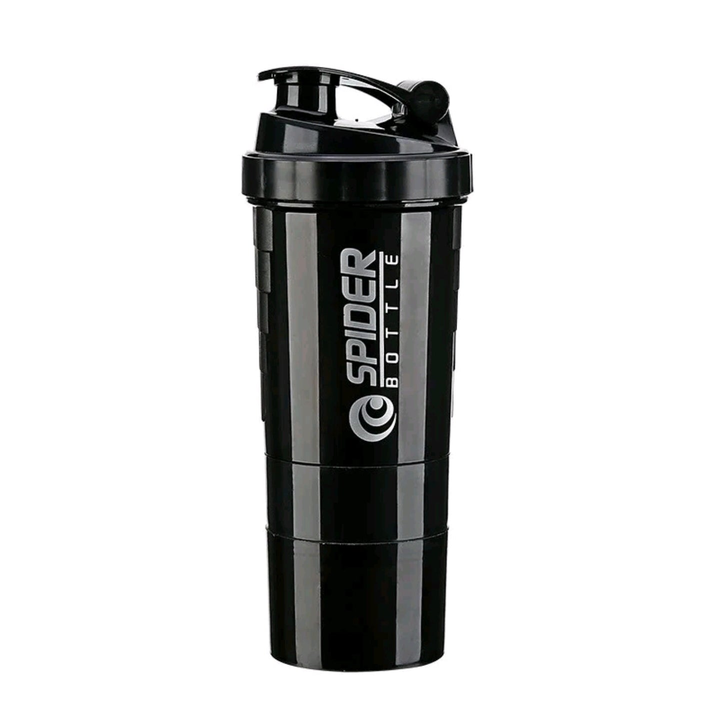 Protein Shaker 500ml mit 2 Pulverfächern – BPA‑frei, Fitness