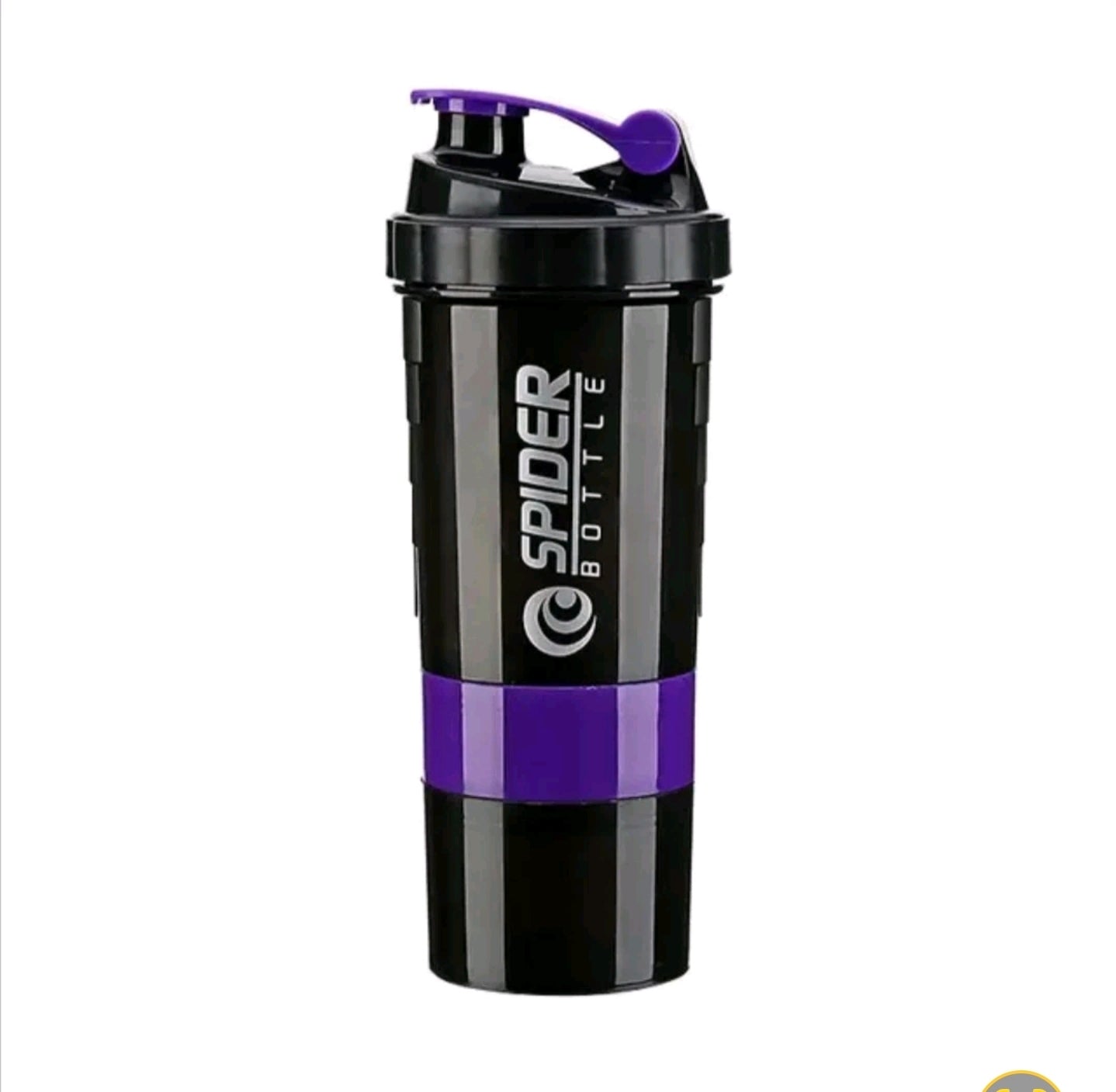 Protein Shaker 500ml mit 2 Pulverfächern – BPA‑frei, Fitness
