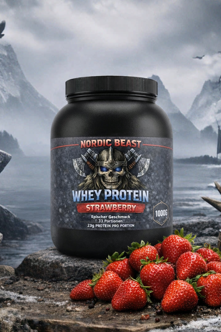 Premium Whey Protein Erdbeere - 1.000g