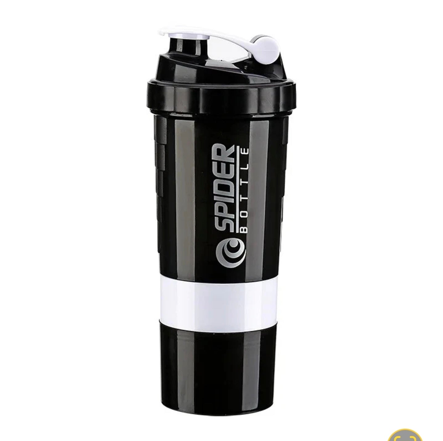 Protein Shaker 500ml mit 2 Pulverfächern – BPA‑frei, Fitness