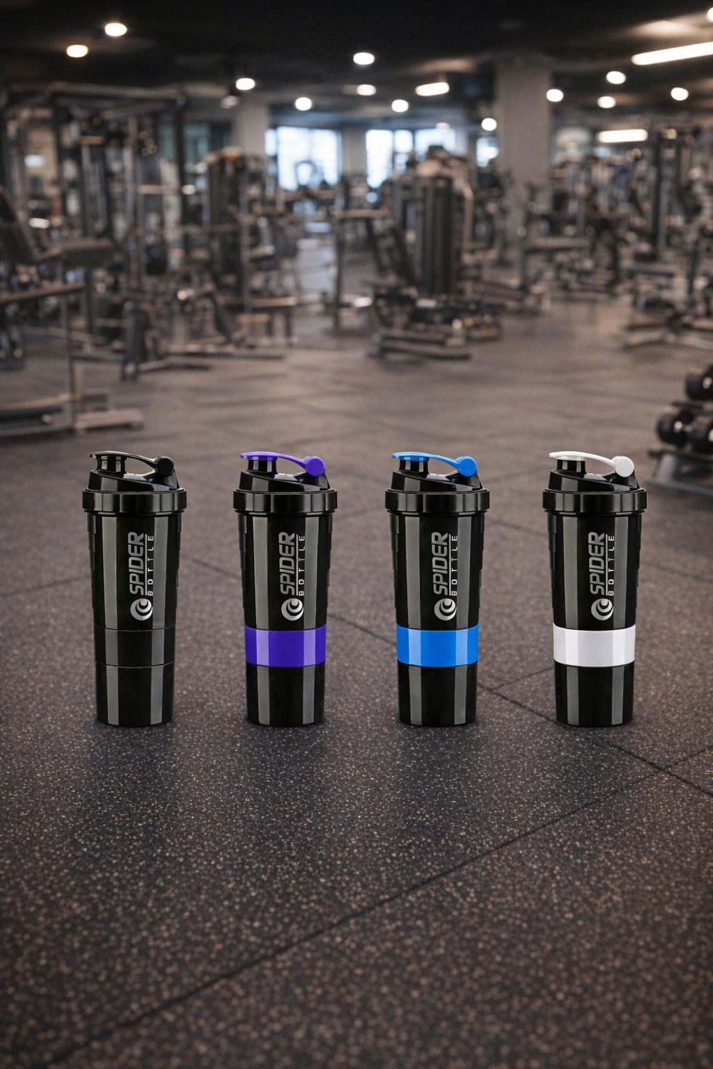 Protein Shaker 500ml mit 2 Pulverfächern – BPA‑frei, Fitness